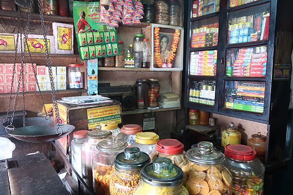 Small Indian shop interior