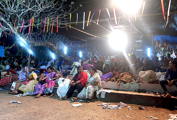 Indians gathered at a festival